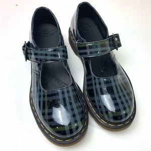 Dr martens plaid Mary Janes